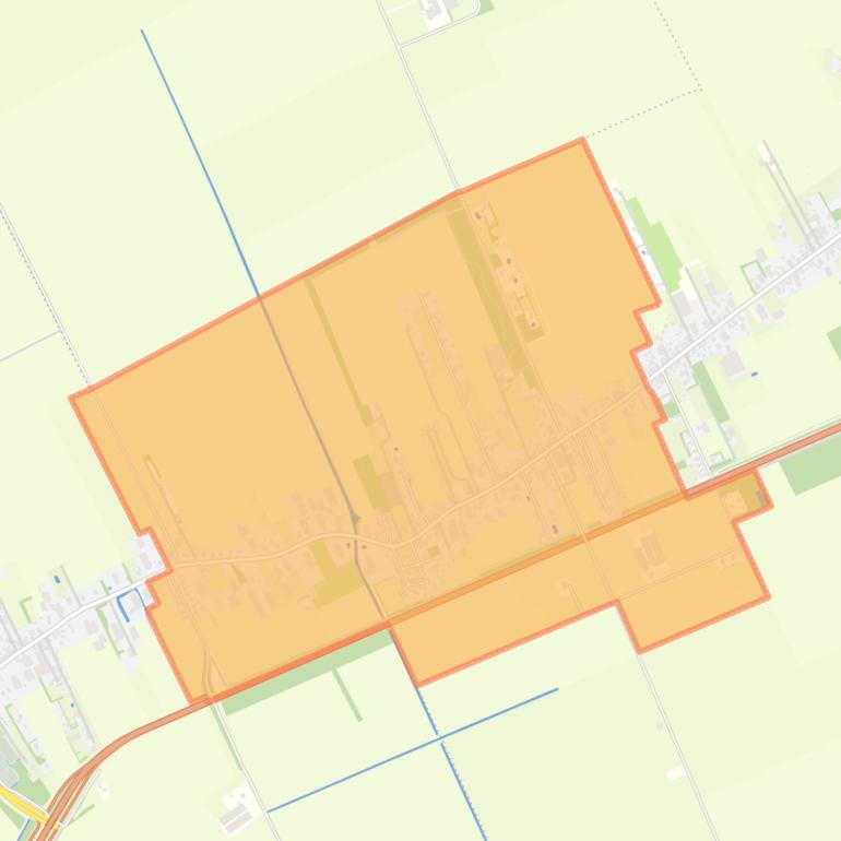 Kaart van de buurt Hellum.