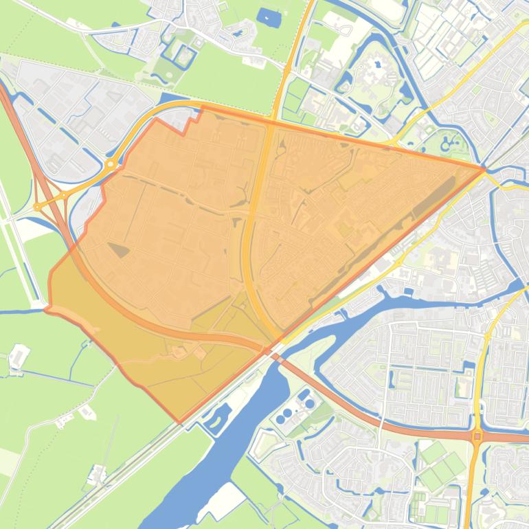 Kaart van de buurt Hemdijk.