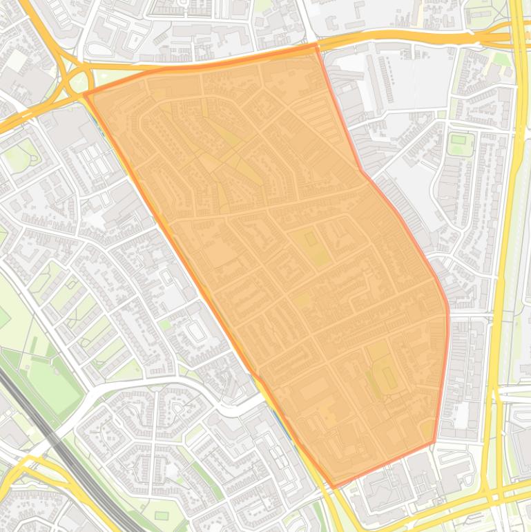 Kaart van de buurt Hemelrijken.