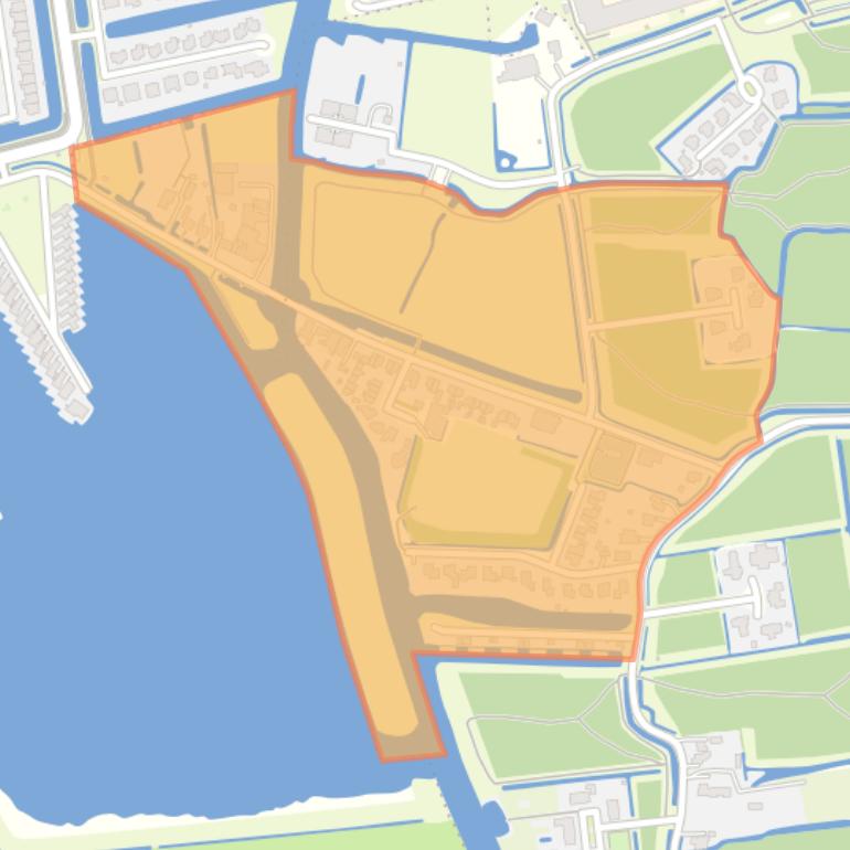 Kaart van de buurt Hempens/Teerns.