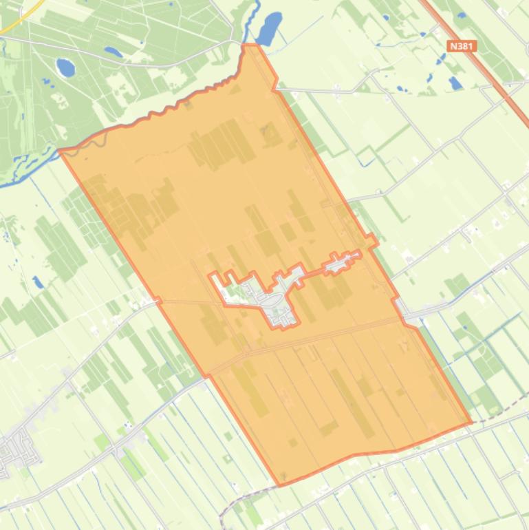 Kaart van de buurt Hemrik-Buitengebied.