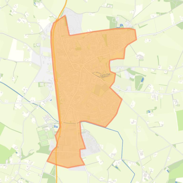 Kaart van de buurt Hengelo.