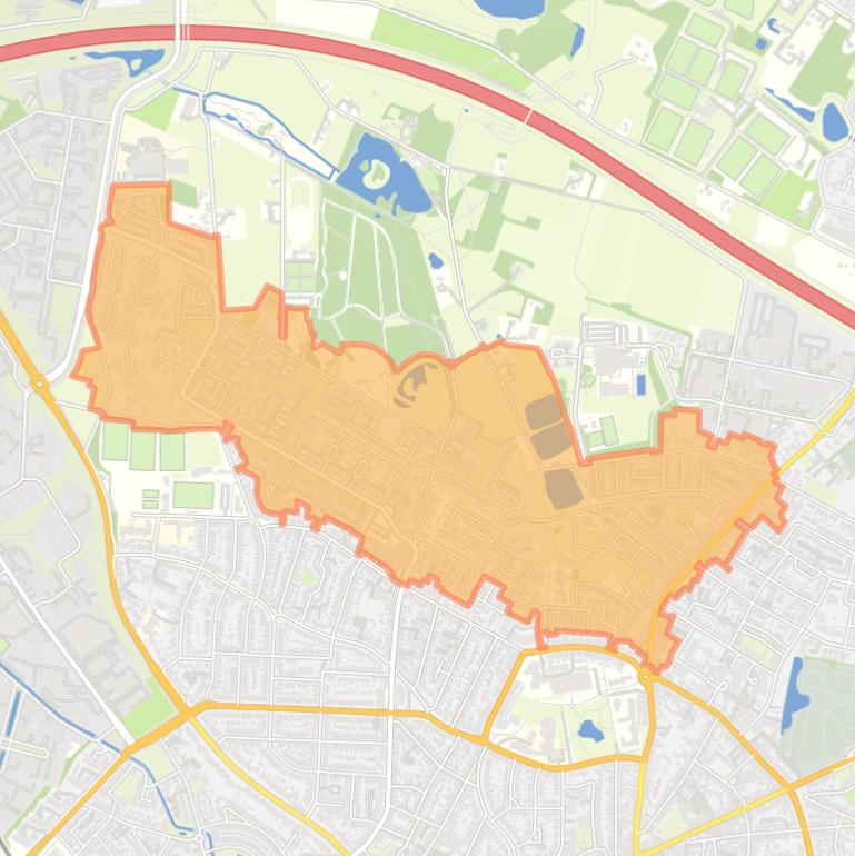 Kaart van de buurt Hengelose Es Noord.