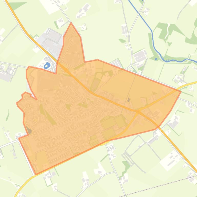 Kaart van de buurt Hengevelde.