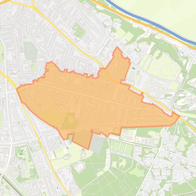 Kaart van de buurt Hengstdal.