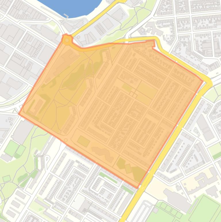 Kaart van de Herculesbuurt.