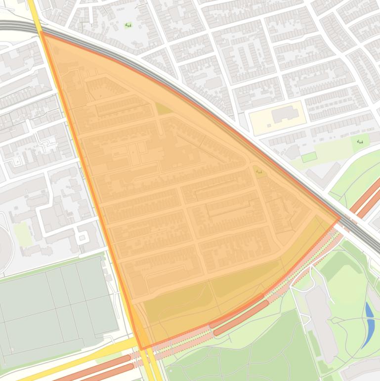 Kaart van de Herewegbuurt.