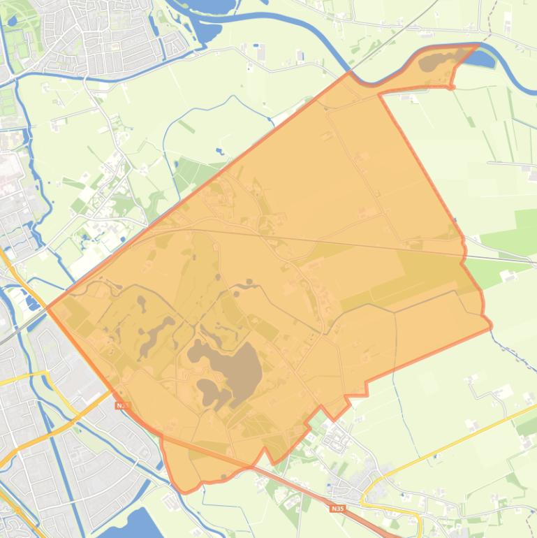 Kaart van de buurt Herfte.