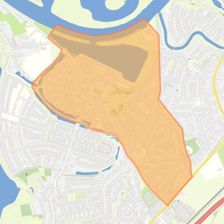 Kaart van de buurt Herten.