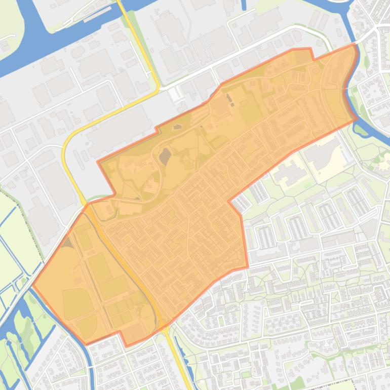 Kaart van de buurt Hesselingen.