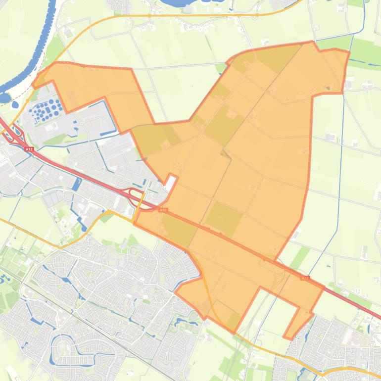 Kaart van de buurt Het Broek.