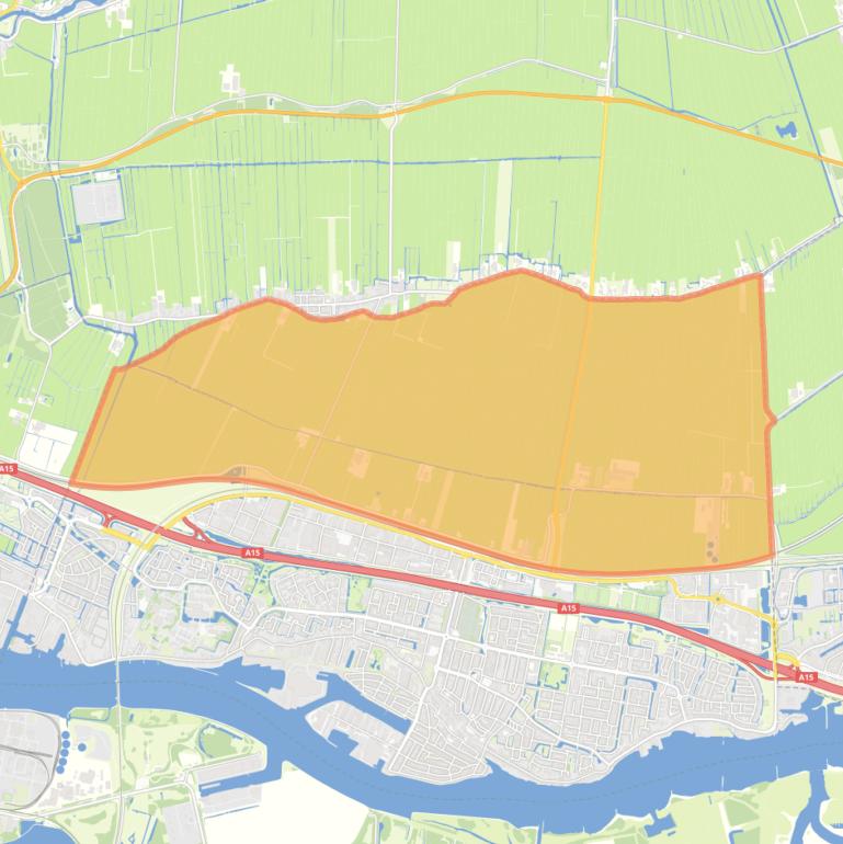 Kaart van de buurt Het Buitengebied.