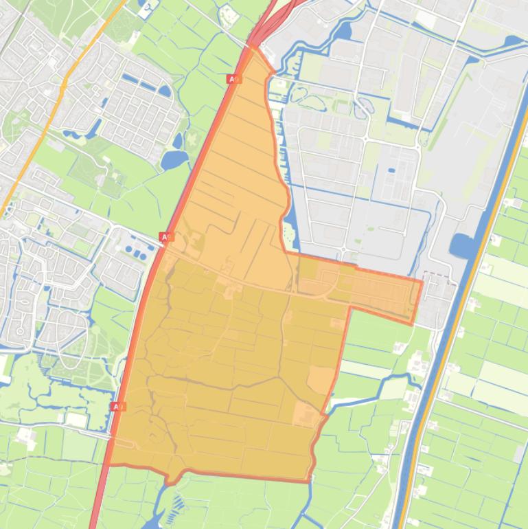 Kaart van de buurt Het Die.