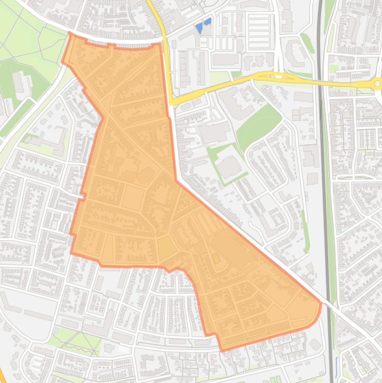 Kaart van de buurt Het Fort.