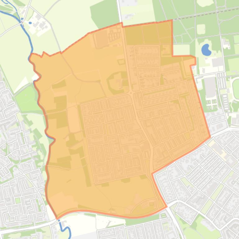 Kaart van de buurt Het Gegraaf.