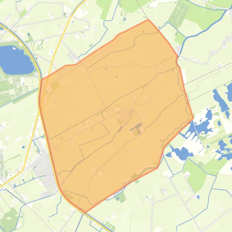 Kaart van de buurt Het Goreld.