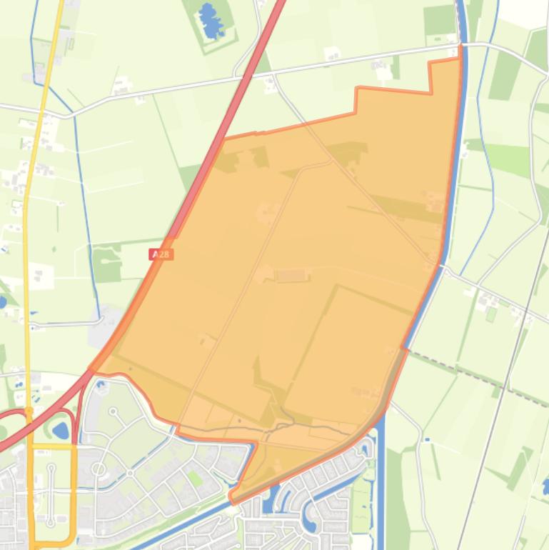 Kaart van de buurt Het Grote Veld.