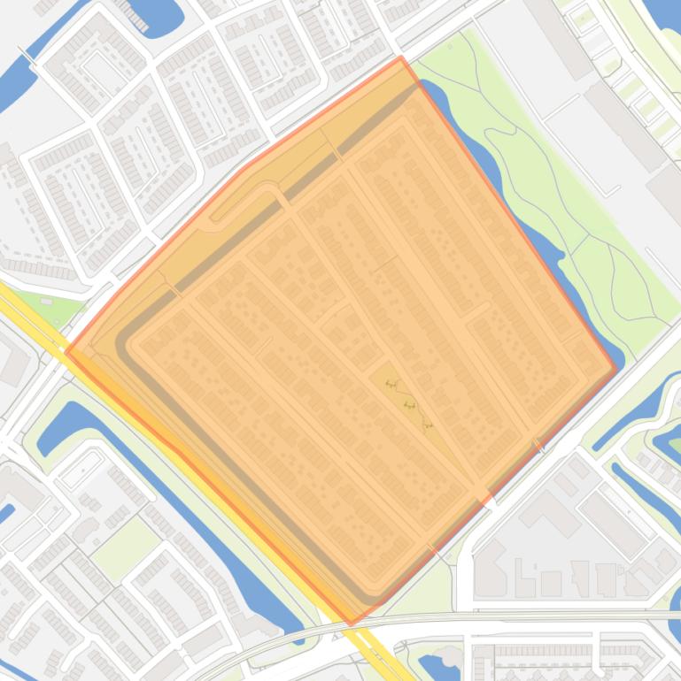 Kaart van de buurt Het Land.
