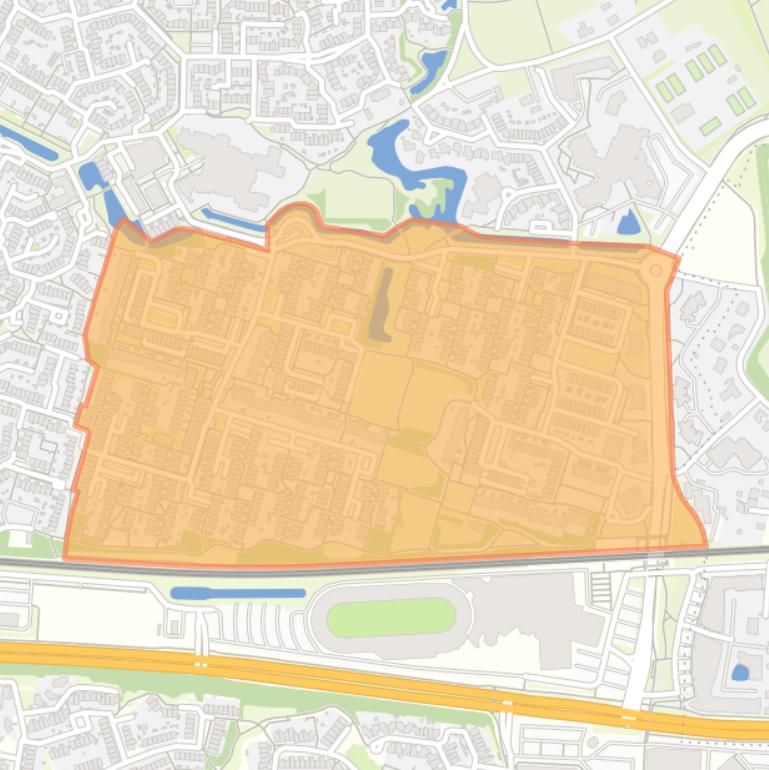 Kaart van de buurt Het Oostrik.