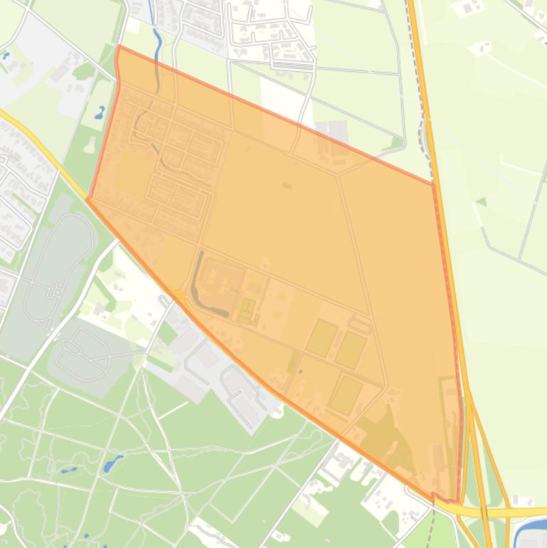 Kaart van de buurt Het Opbroek zuid.