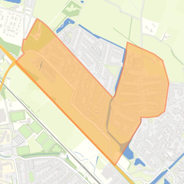 Kaart van de buurt Het Overstigt.