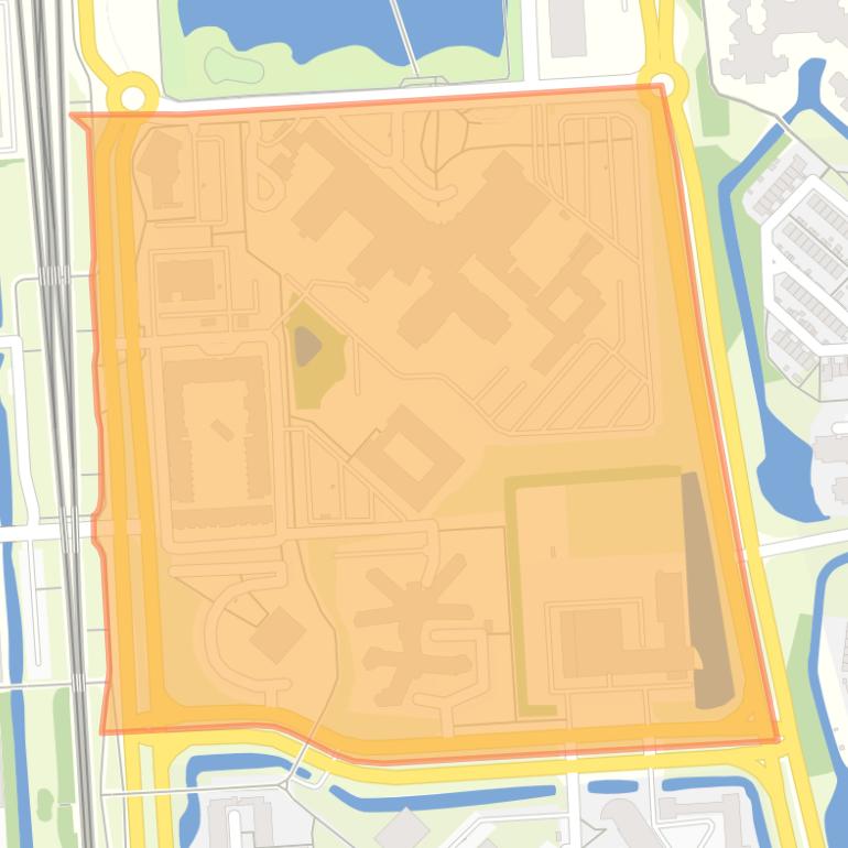 Kaart van de buurt Het Ravelijn Ziekenhuisweg.