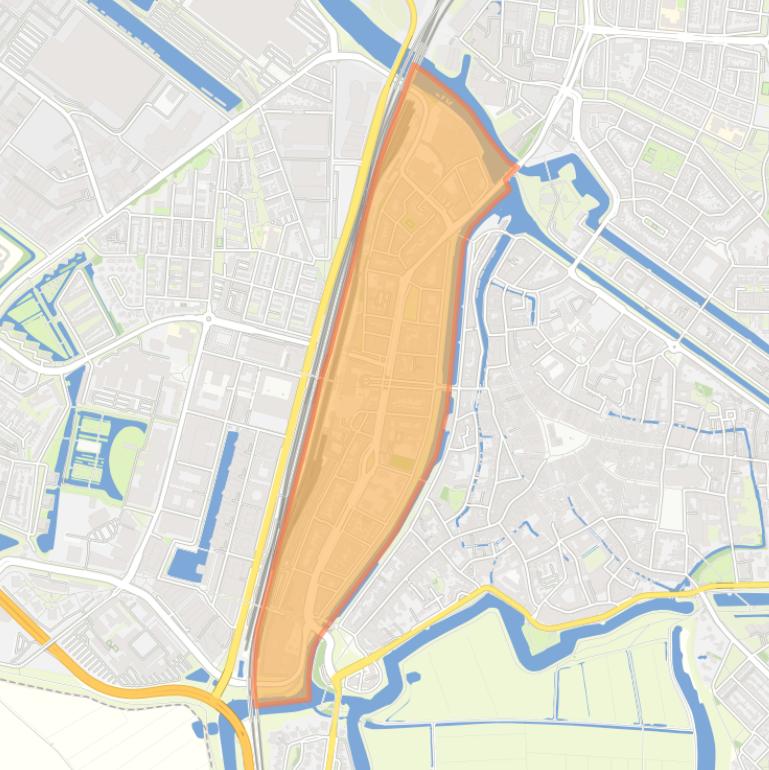 Kaart van de buurt Het Zand.