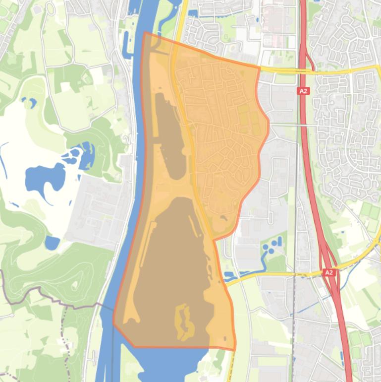 Kaart van de buurt Heugem.