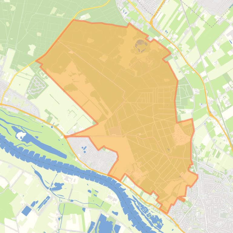 Kaart van de buurt Heuvelrug Rhenen.