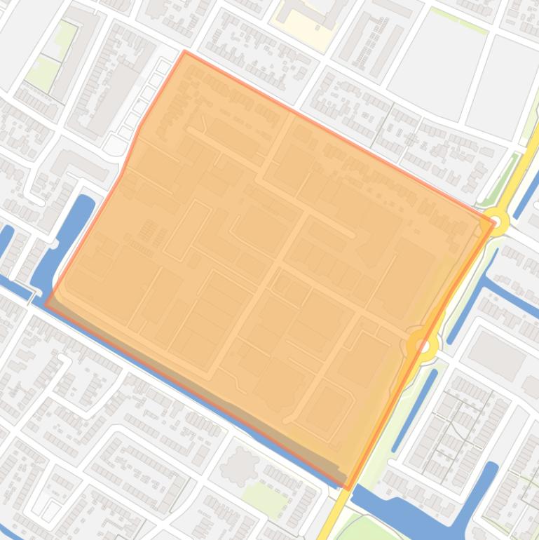 Kaart van de buurt Hillegommerbeek.