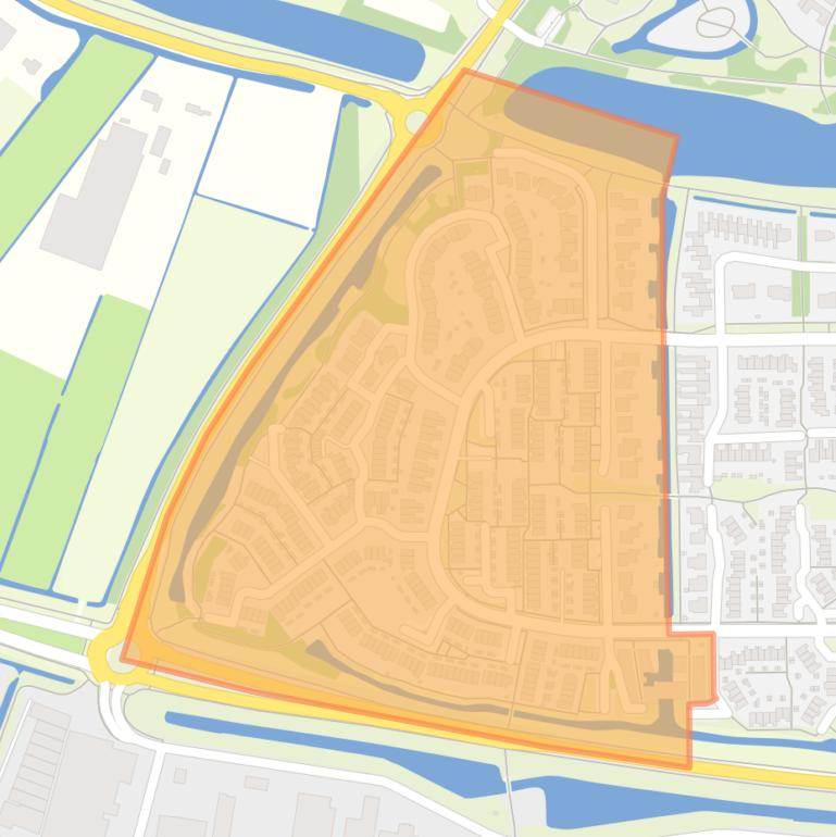 Kaart van de buurt Hilverbeek en omgeving.
