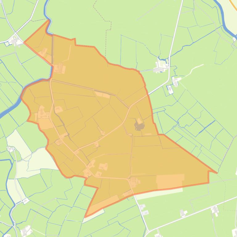 Kaart van de buurt Hinnaard.