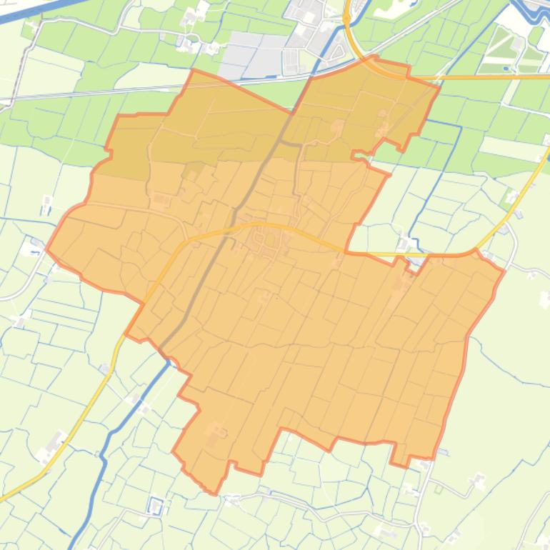 Kaart van de buurt Hitzum.