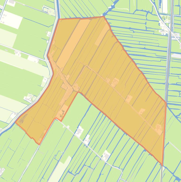 Kaart van de buurt Hobrede.