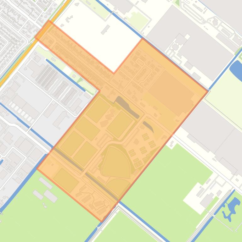 Kaart van de buurt Hoeksekade.