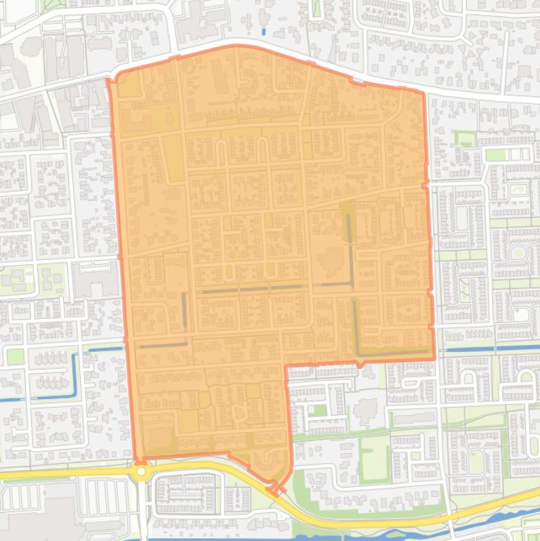 Kaart van de buurt Hoevelaken-Stoutenburgerlaan-Oost.