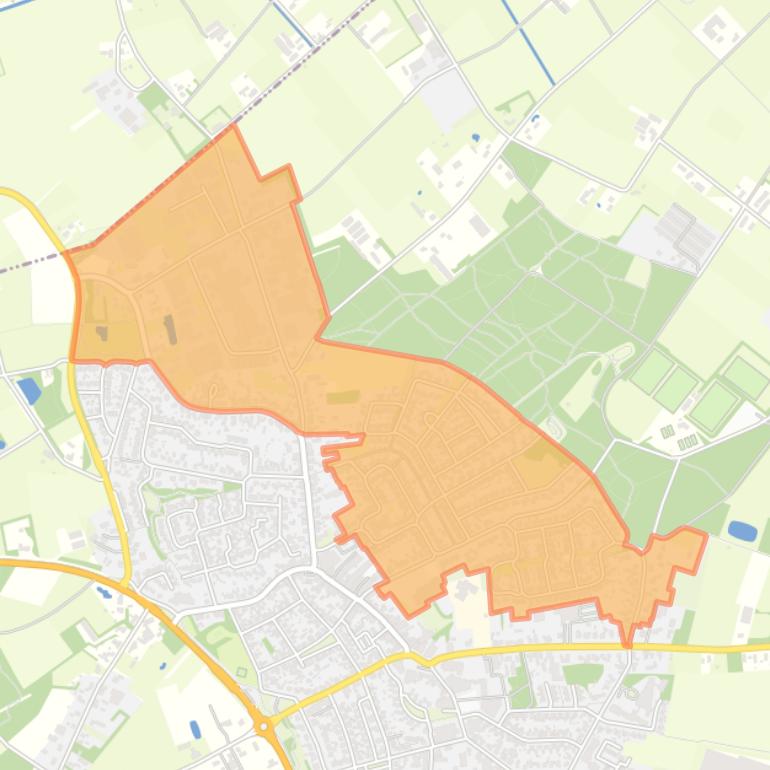 Kaart van de buurt Hof-Startebos.