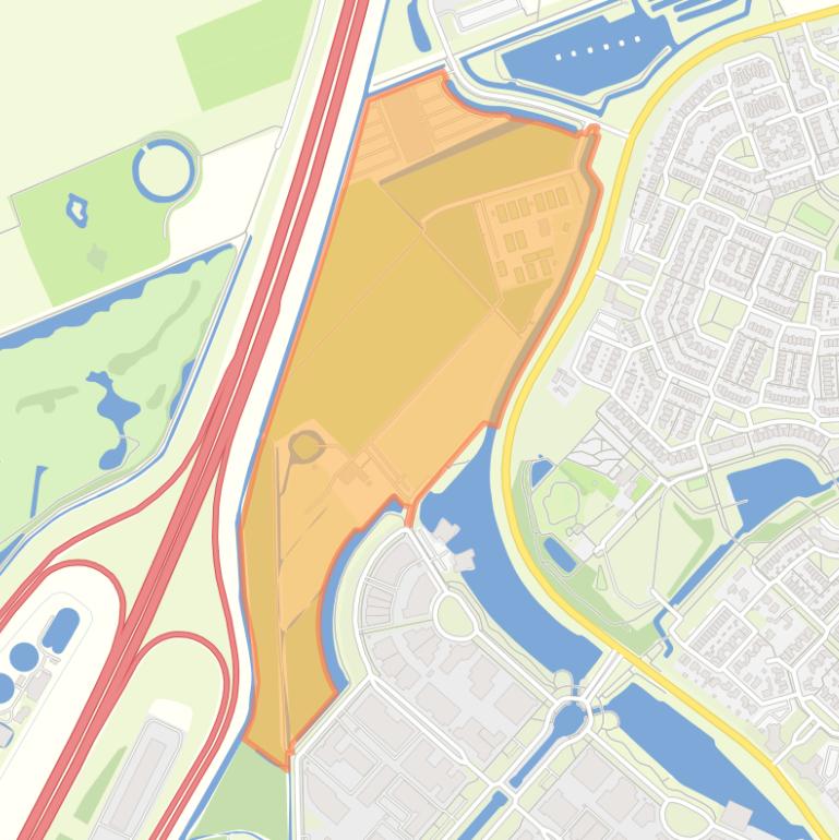 Kaart van de buurt Hof van Wulven.