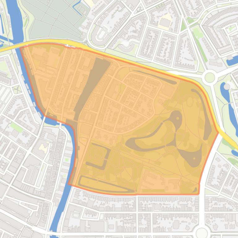 Kaart van de Hofbuurt.