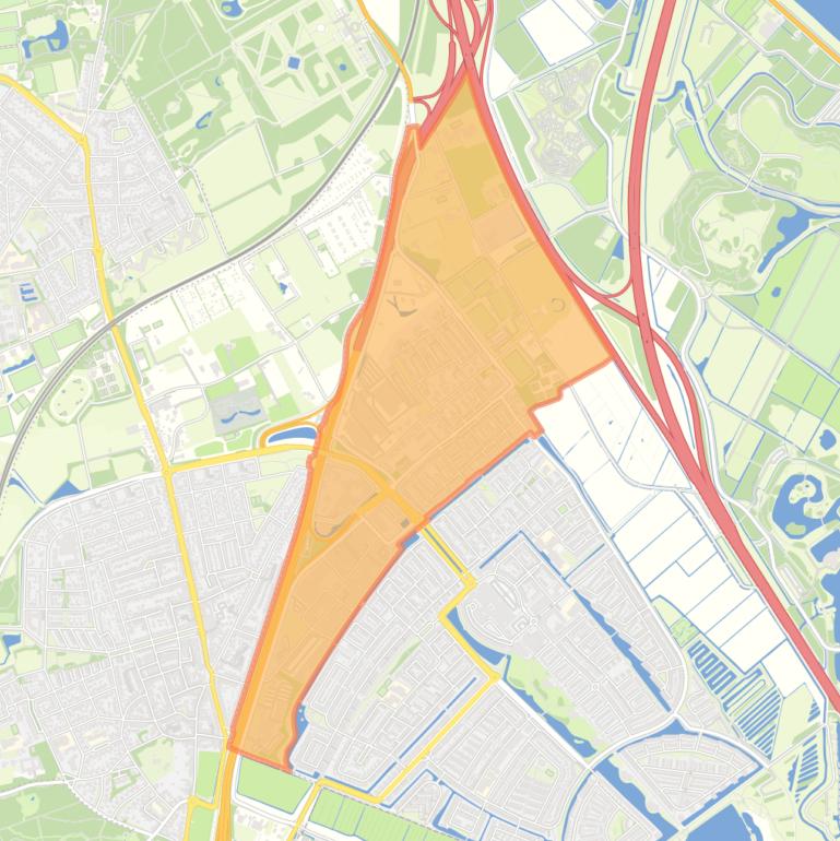 Kaart van de buurt Hofgeest.