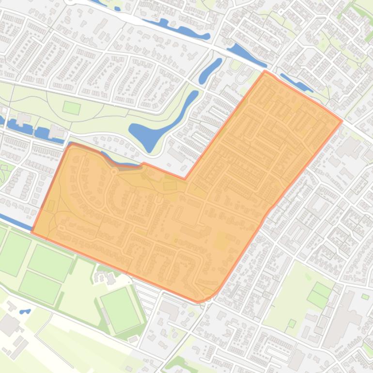 Kaart van de buurt Hofmeesterij-Kampstuk.