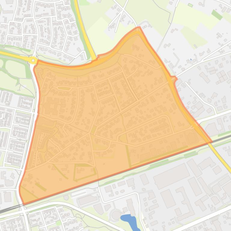 Kaart van de buurt Hofsedam.