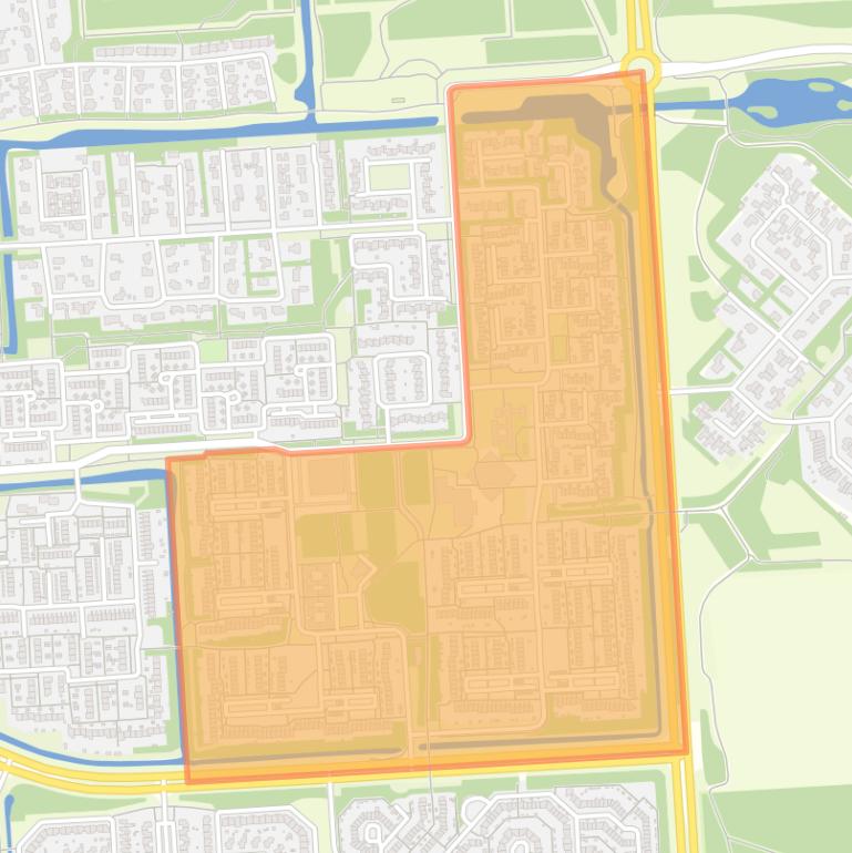 Kaart van de buurt Hofstede Plantage Wijngaard.