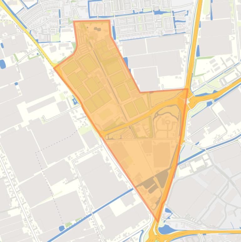 Kaart van de buurt Hoge Bomen.