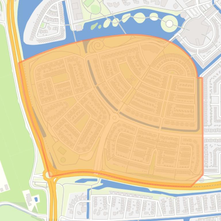 Kaart van de buurt Hoge Hoven.