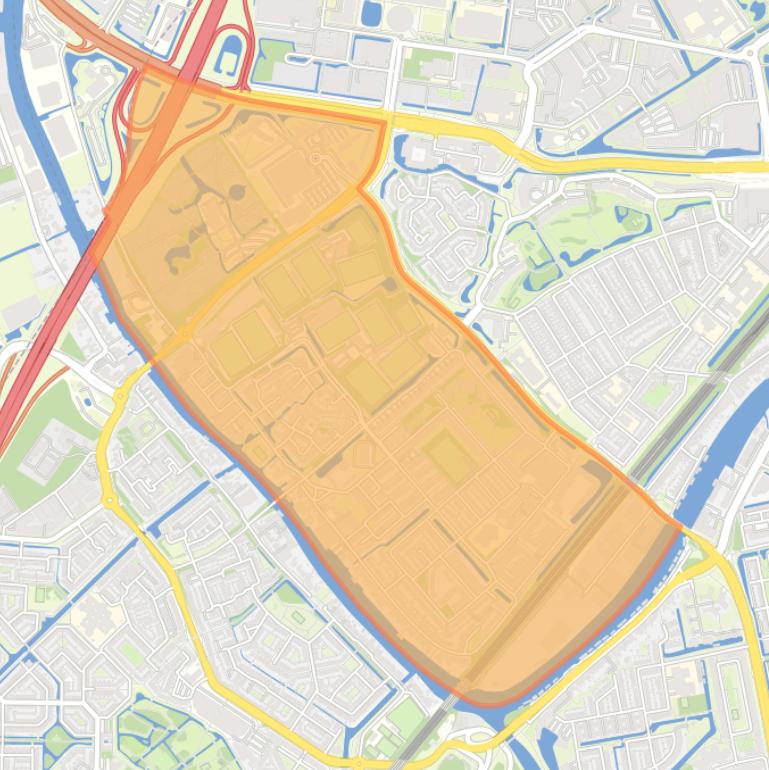 Kaart van de buurt Hoge Mors.