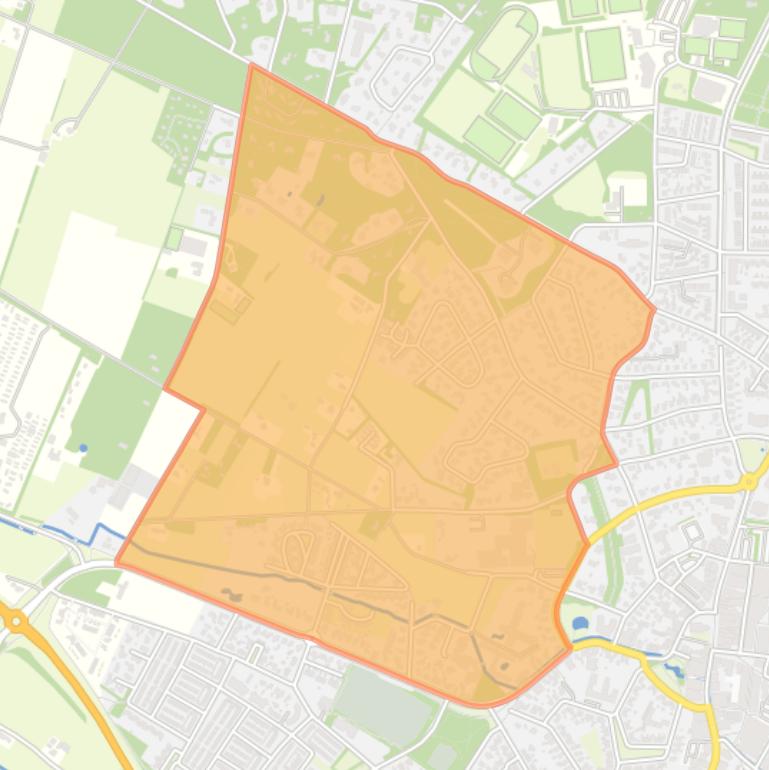 Kaart van de buurt Hogeland.