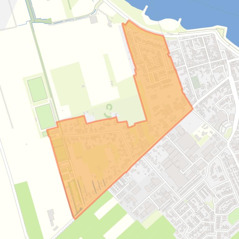 Kaart van de buurt Hogewaard.