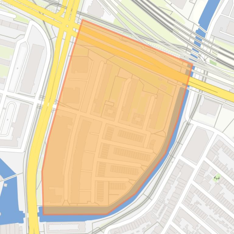 Kaart van de Hollandiabuurt.