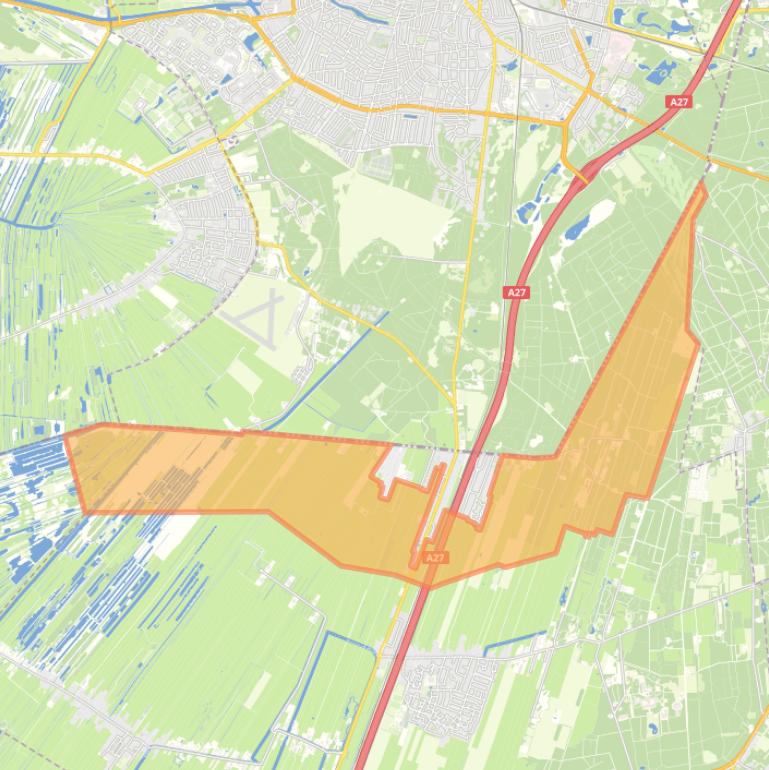 Kaart van de buurt Hollandsche Rading Buitengebied.
